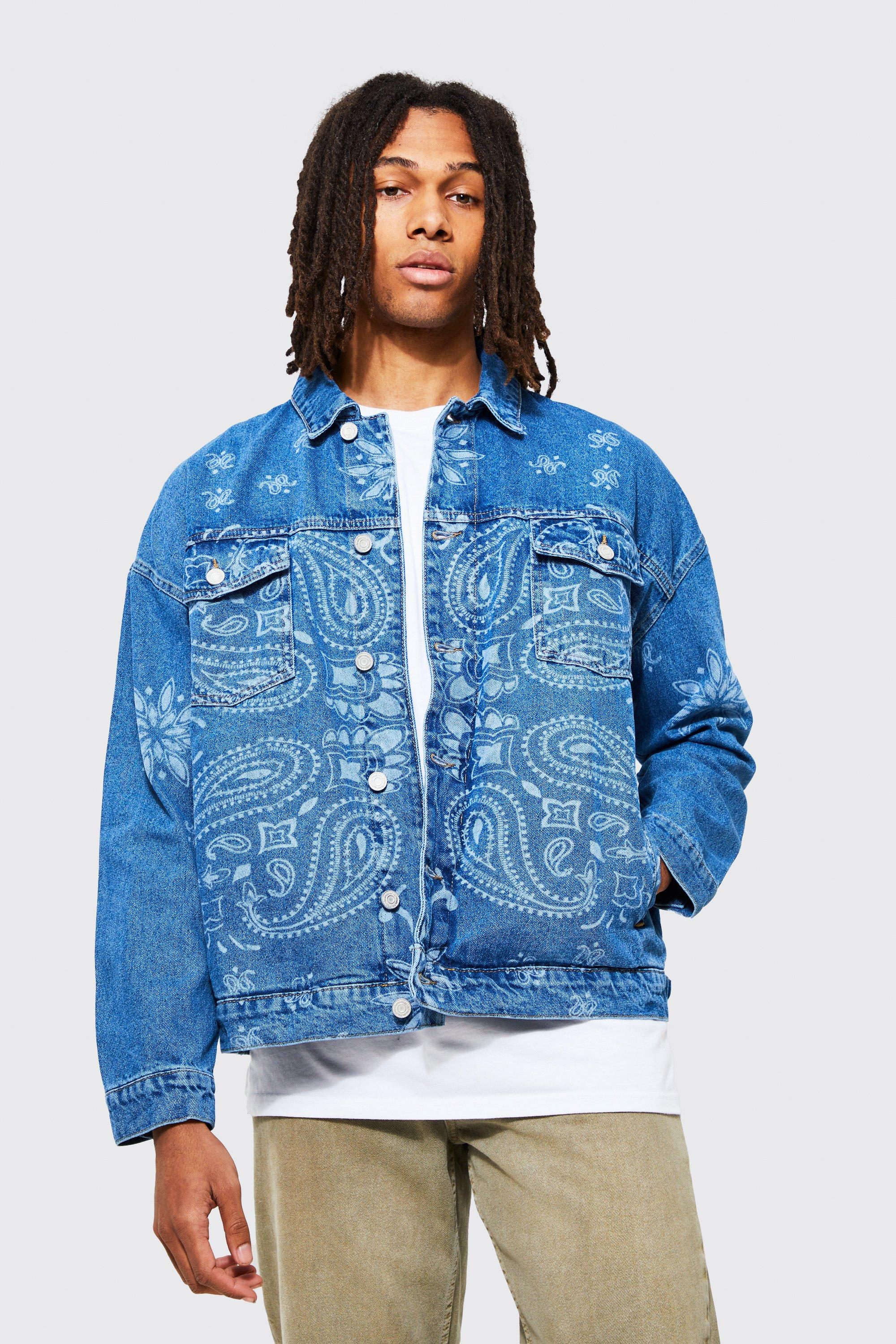 Paisley on sale denim jacket